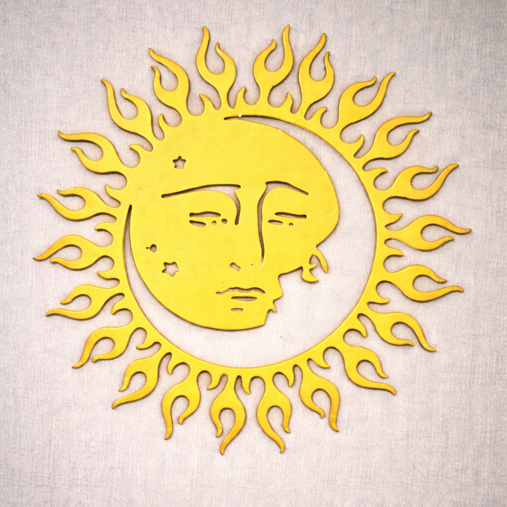 Sun & Moon Steel Wall Decor