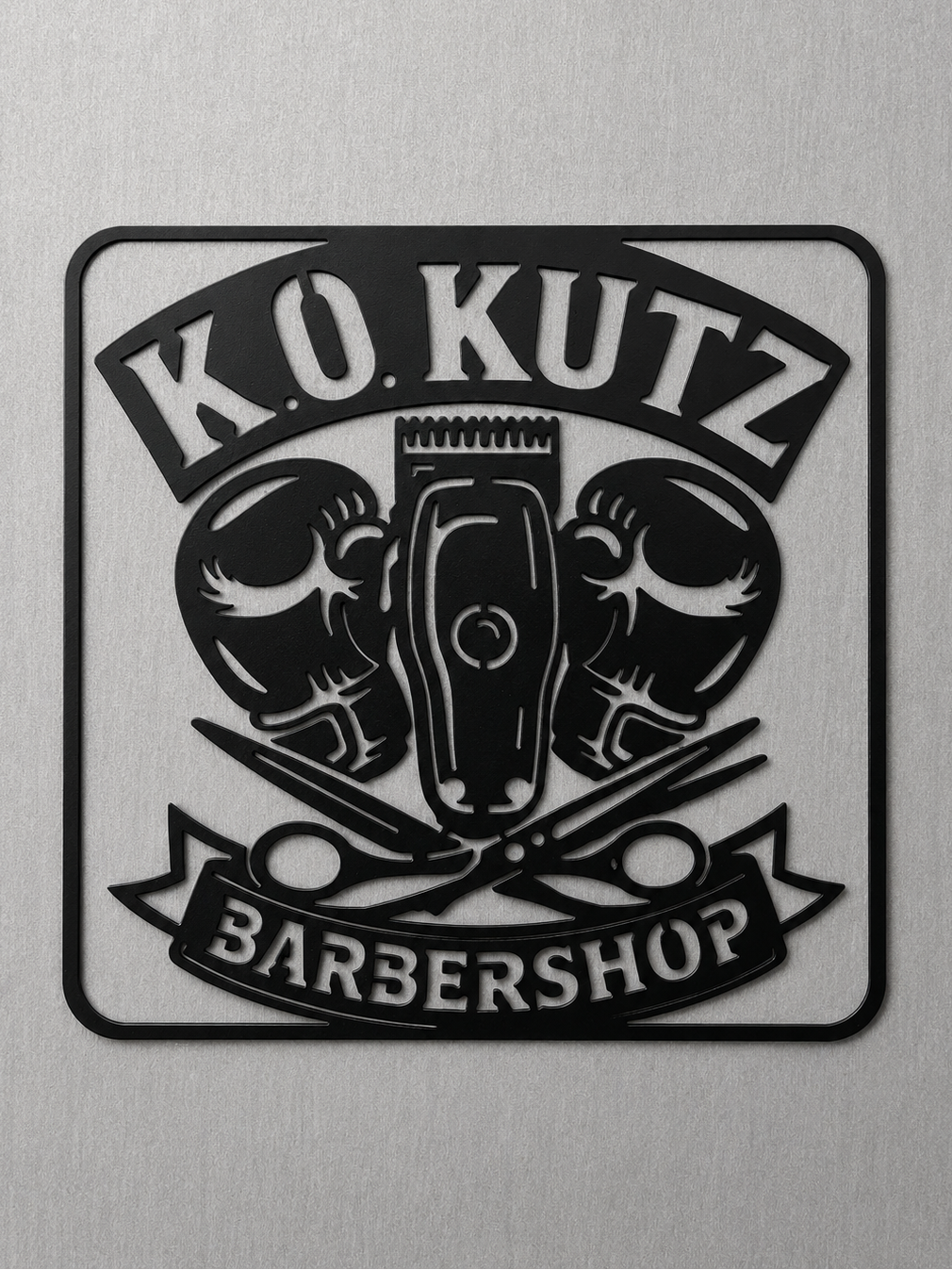 Custom 1'X1' Steel Logo