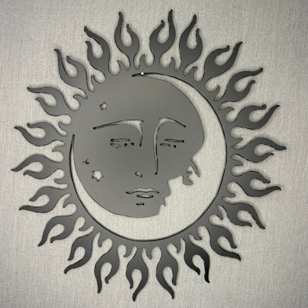 Sun & Moon Steel Wall Decor