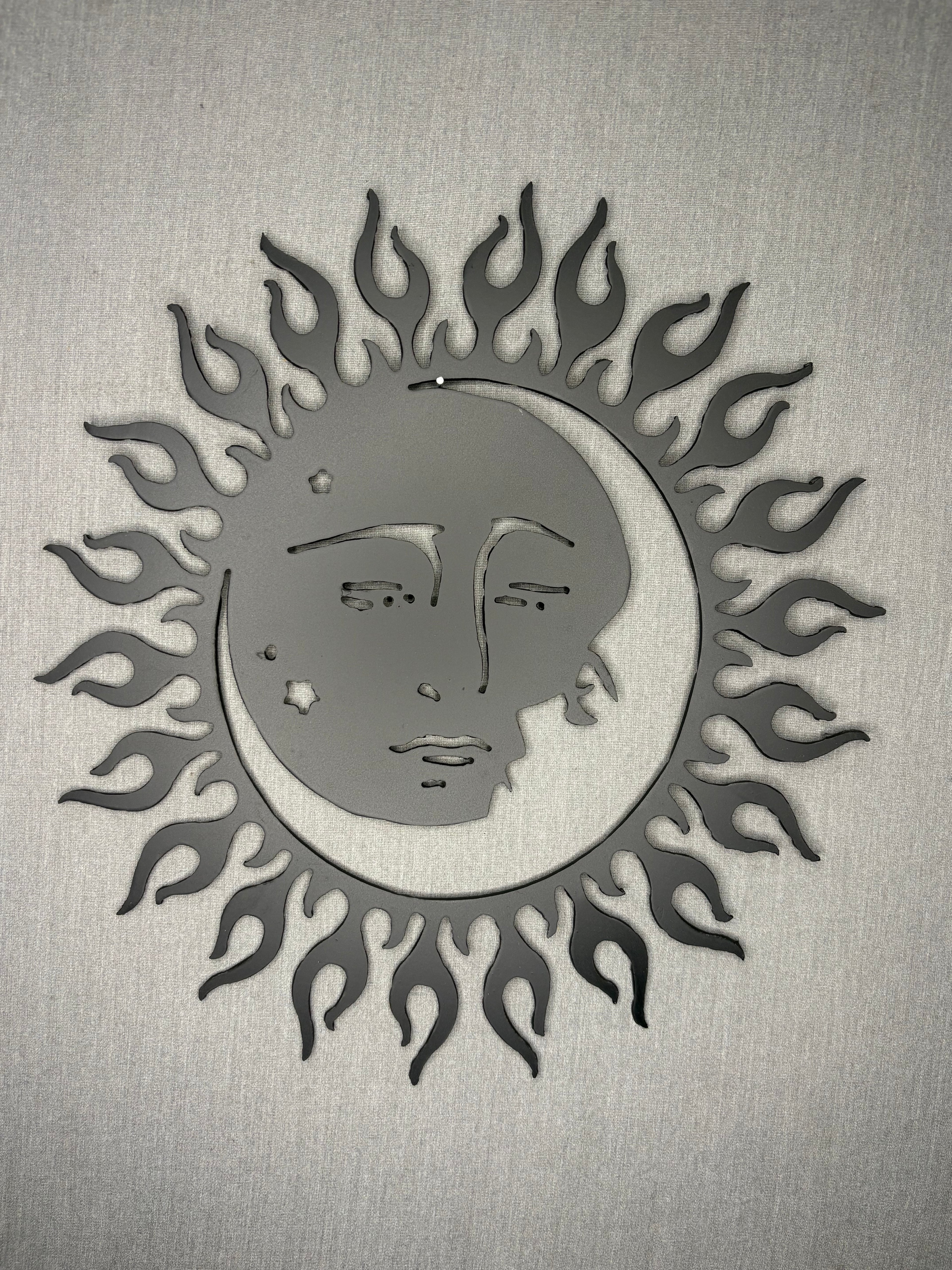 Sun & Moon Steel Wall Decor