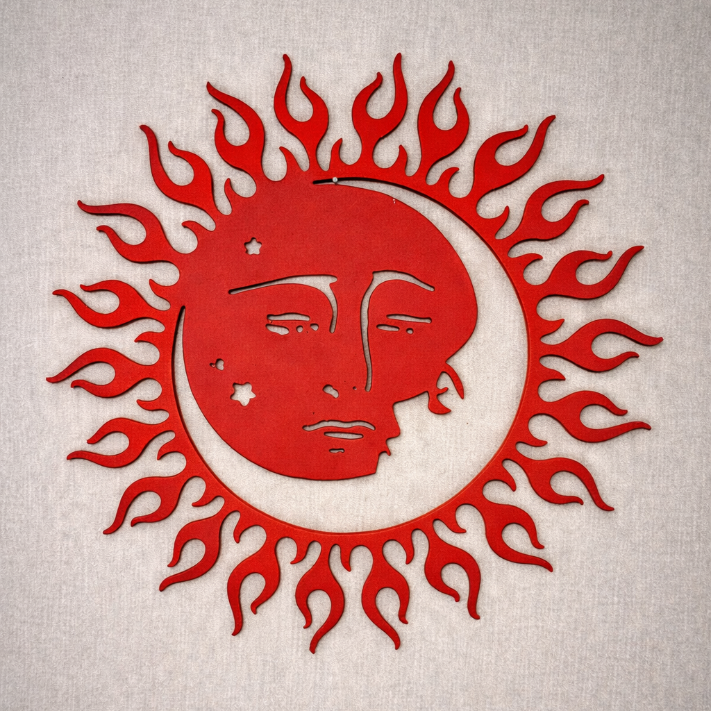 Sun & Moon Steel Wall Decor