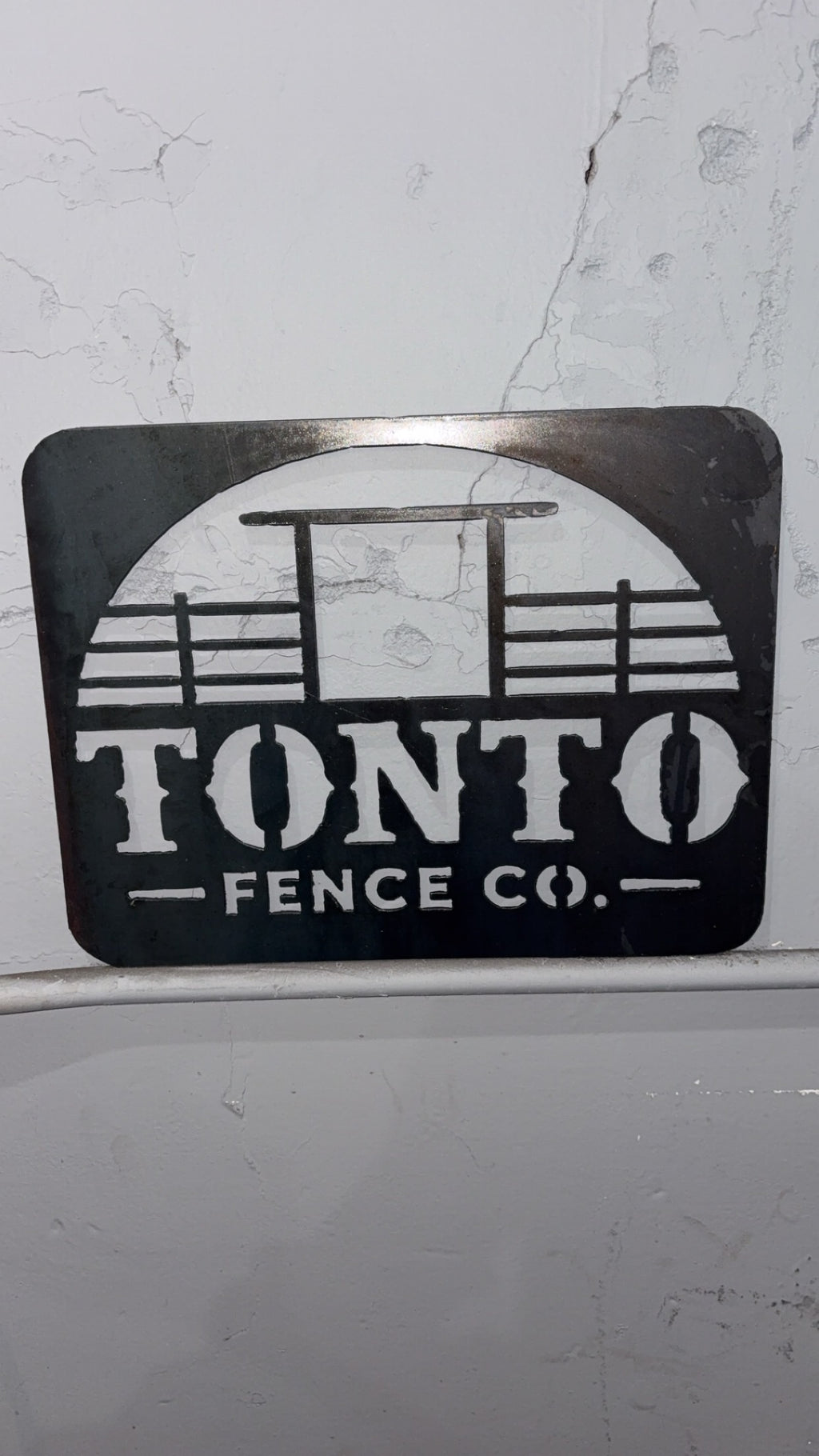 Custom 1'X1' Steel Logo