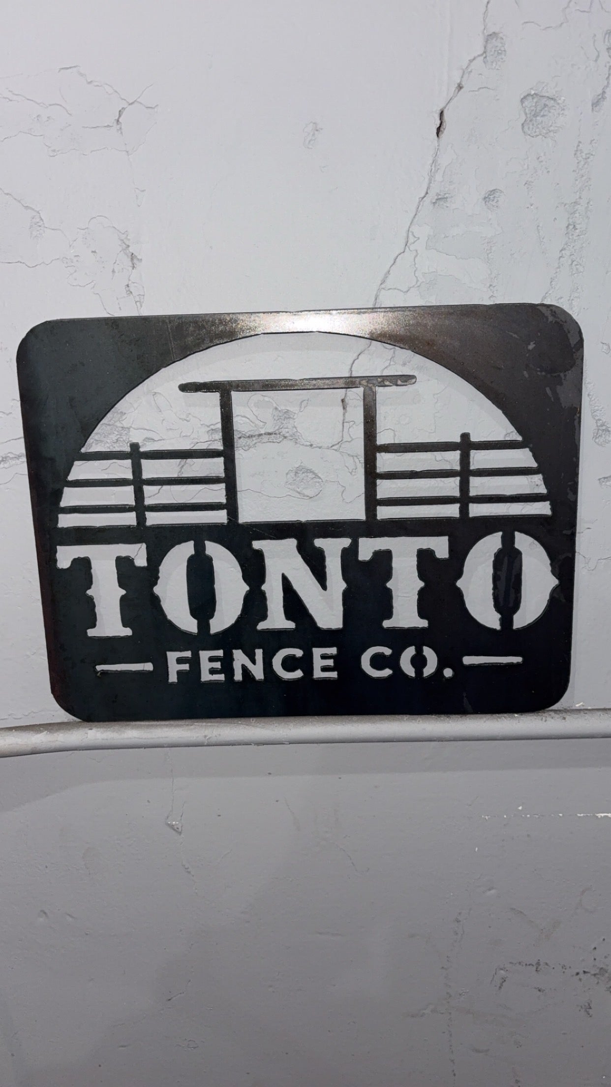 Custom 1'X1' Steel Logo