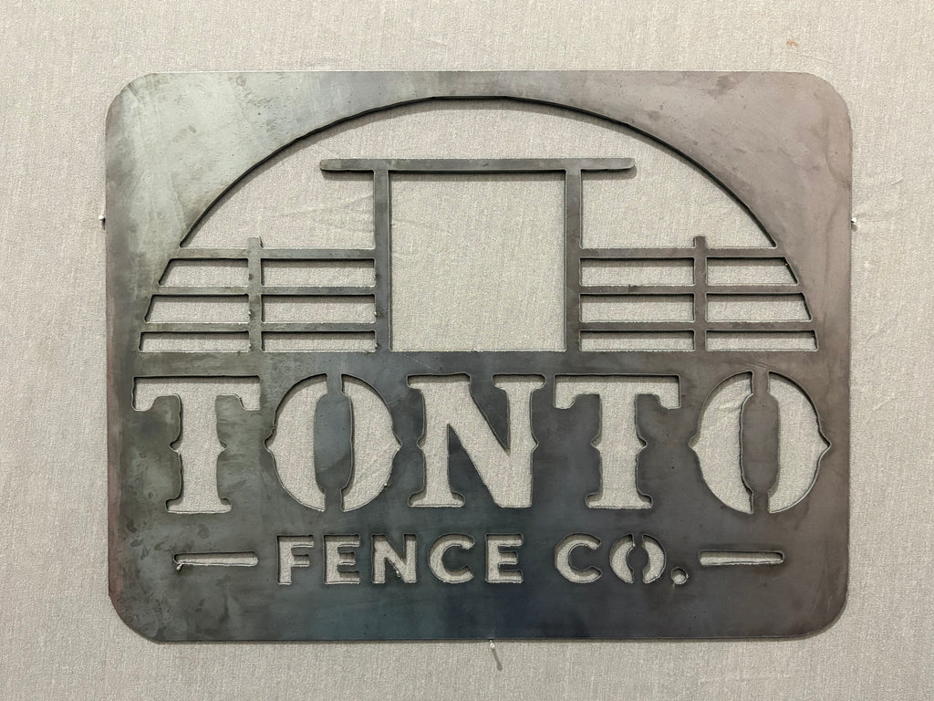 Custom 1'X1' Steel Logo