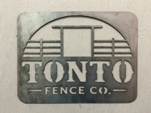 CUSTOM 1'X1' METAL LOGO