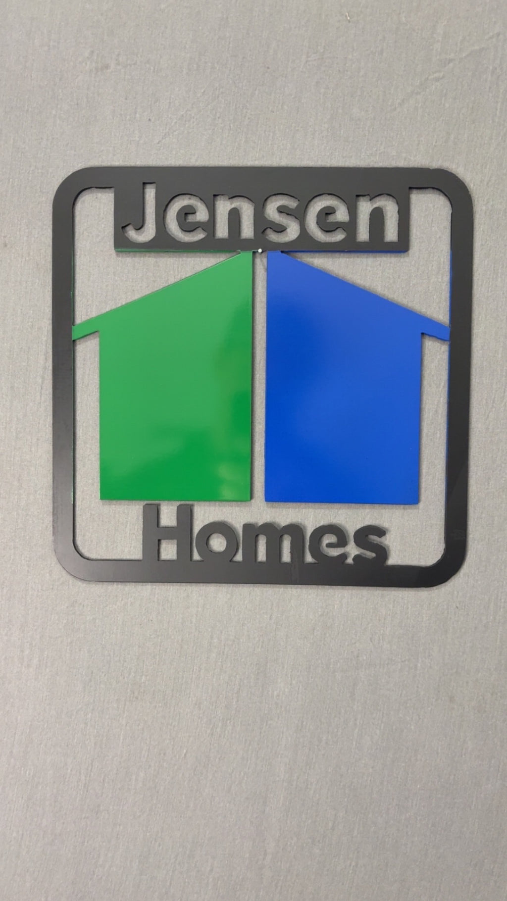 Custom 1'X1' Steel Logo