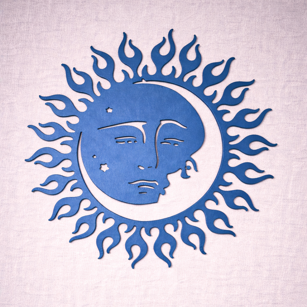 Sun & Moon Steel Wall Decor