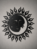 Sun & Moon Steel Wall Decor