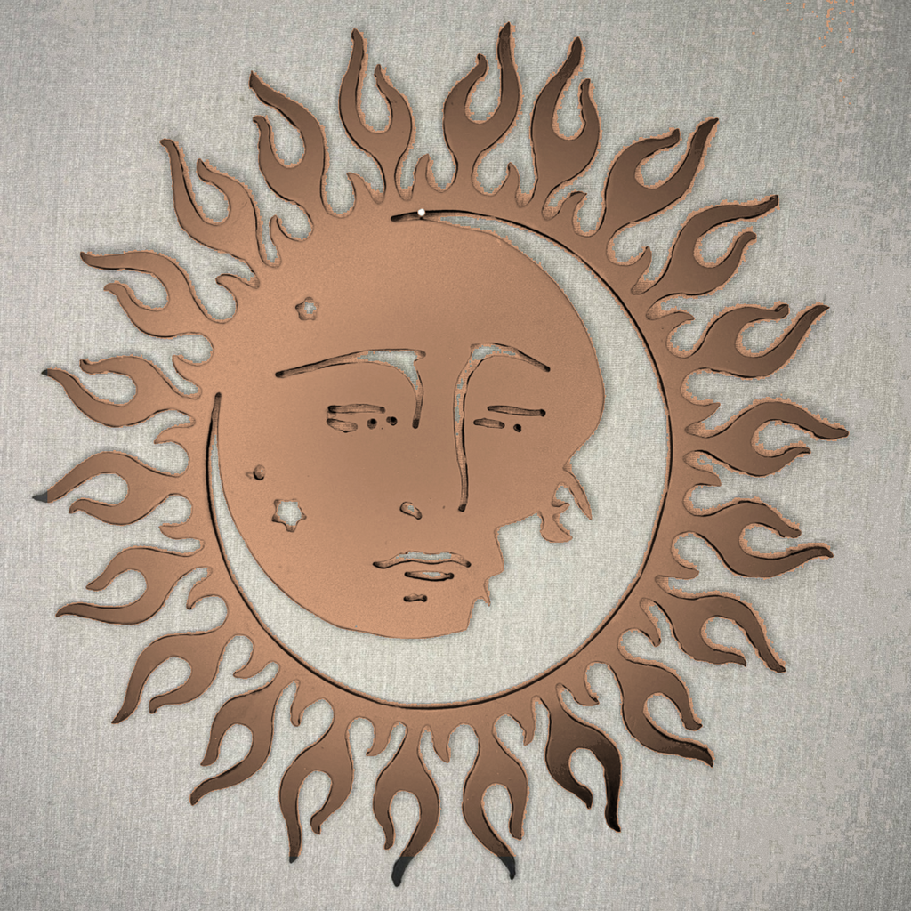 Sun & Moon Steel Wall Decor